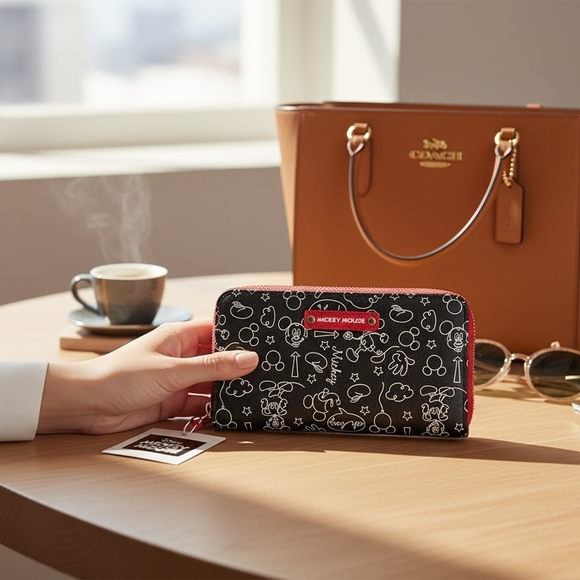 Disney Handbags - Limited Edition Aldi Mickey Mouse Zip Around Wallet